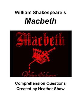 macbeth comprehension question teacher guide
